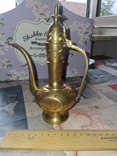 Vintage messingkanne aus - vintage,
