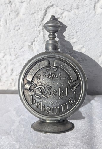 Zinn schnupftabakflaschal - zinn, /
