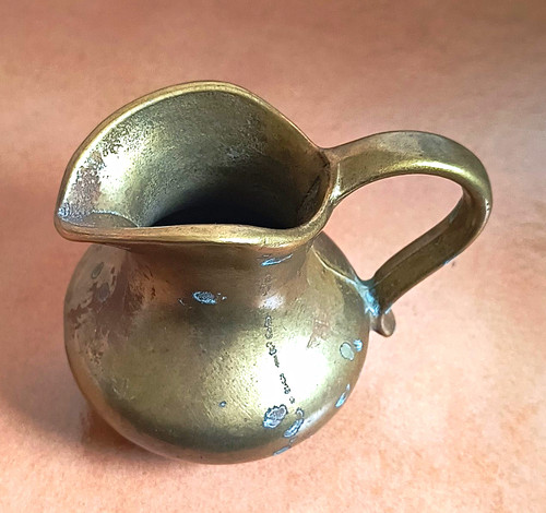 Kleine messingkanne flasche - messingkanne, &