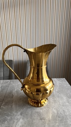 Vintage messing kanne krug - vintage, mit