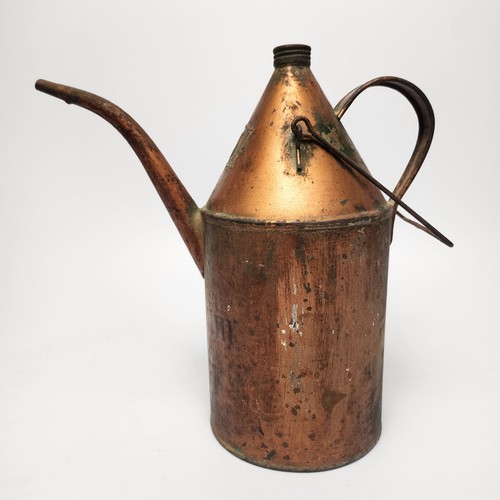 Alte kupfer petroleumkanne - kupfer,