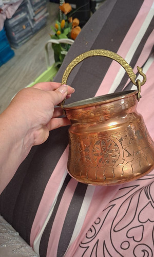 Kupfer kanne flasche mit - kanne, &