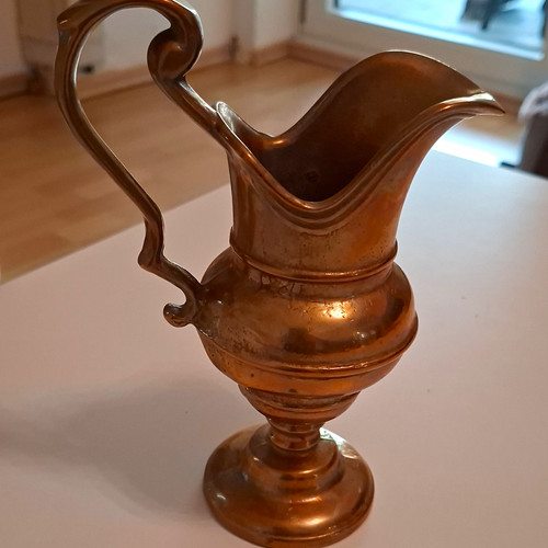 Messing kanne flasche auf - kanne,