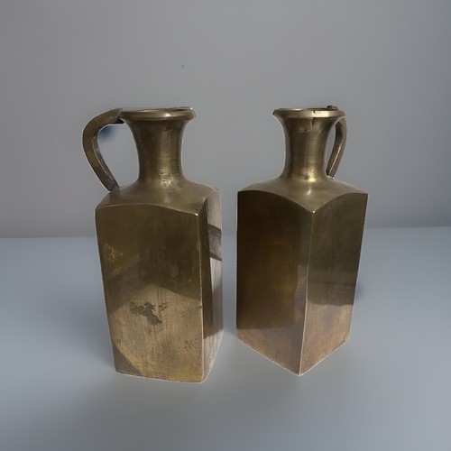 Messing kanne flasche - 2x,
