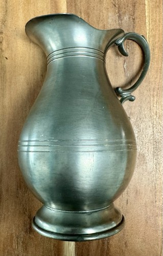Zinnkanne krug mit henkel - mit,