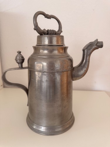 Zinnkanne mit deckel und - mit,