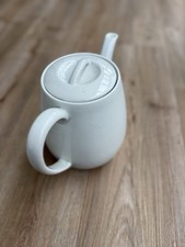 Großes Kanne Mit Deckel weiß