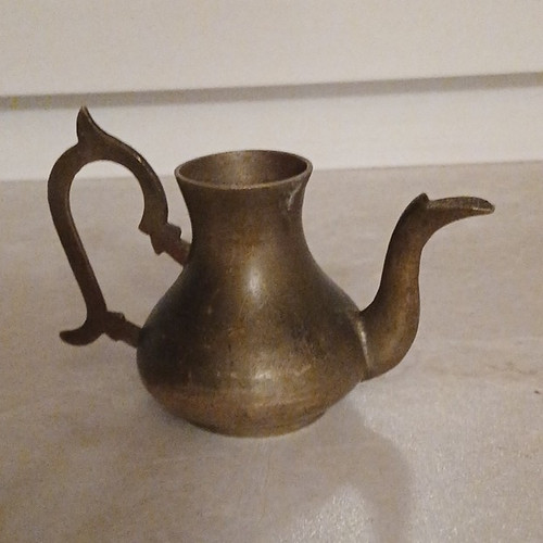 Kleine messing kanne flasche - kleine, messing-kanne