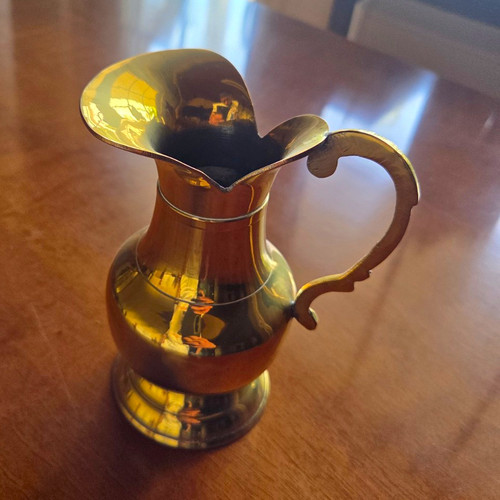 Kleine messingkanne krug mit - kleine,
