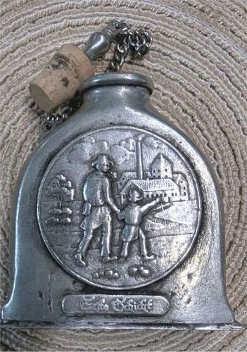 Zinnflasche schnapsflasche - zinnflasche,,