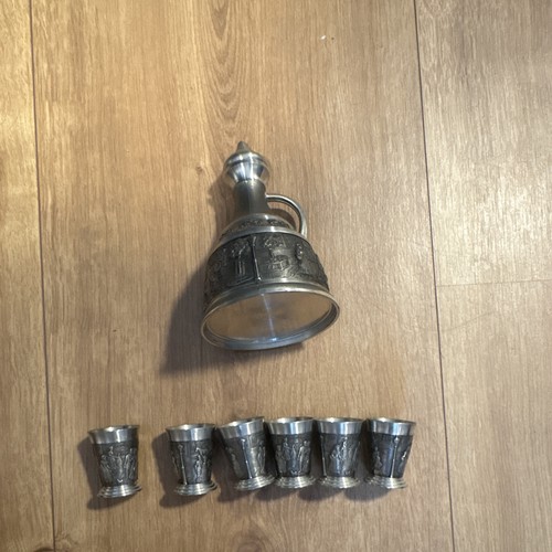Zinnkanne flasche mit henkel - zinnkanne/-flasche,
