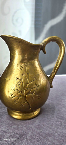 Messing kanne krug mit - kanne/krug, henkel